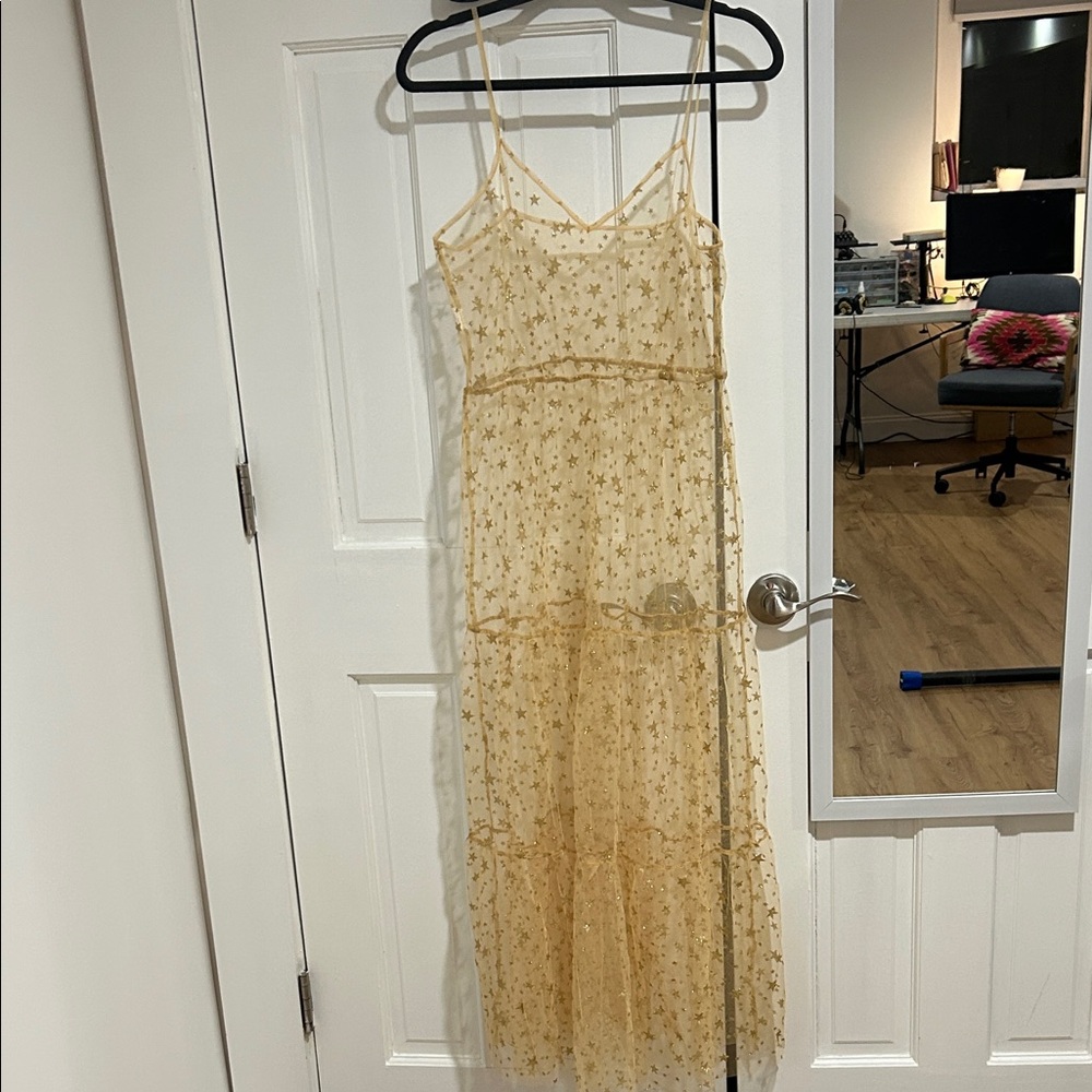 Grant Mercer Star Veil Mesh Maxi
